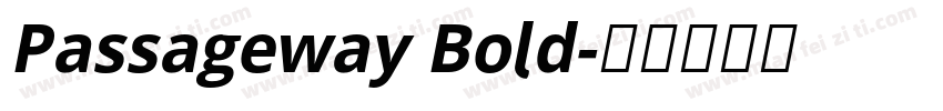 Passageway Bold字体转换